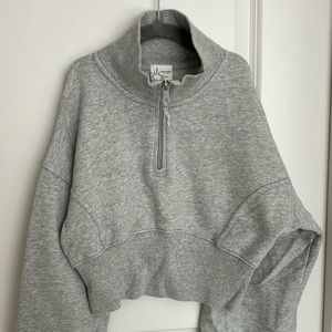 Offline by Aerie quarter zip crop sweatshirt